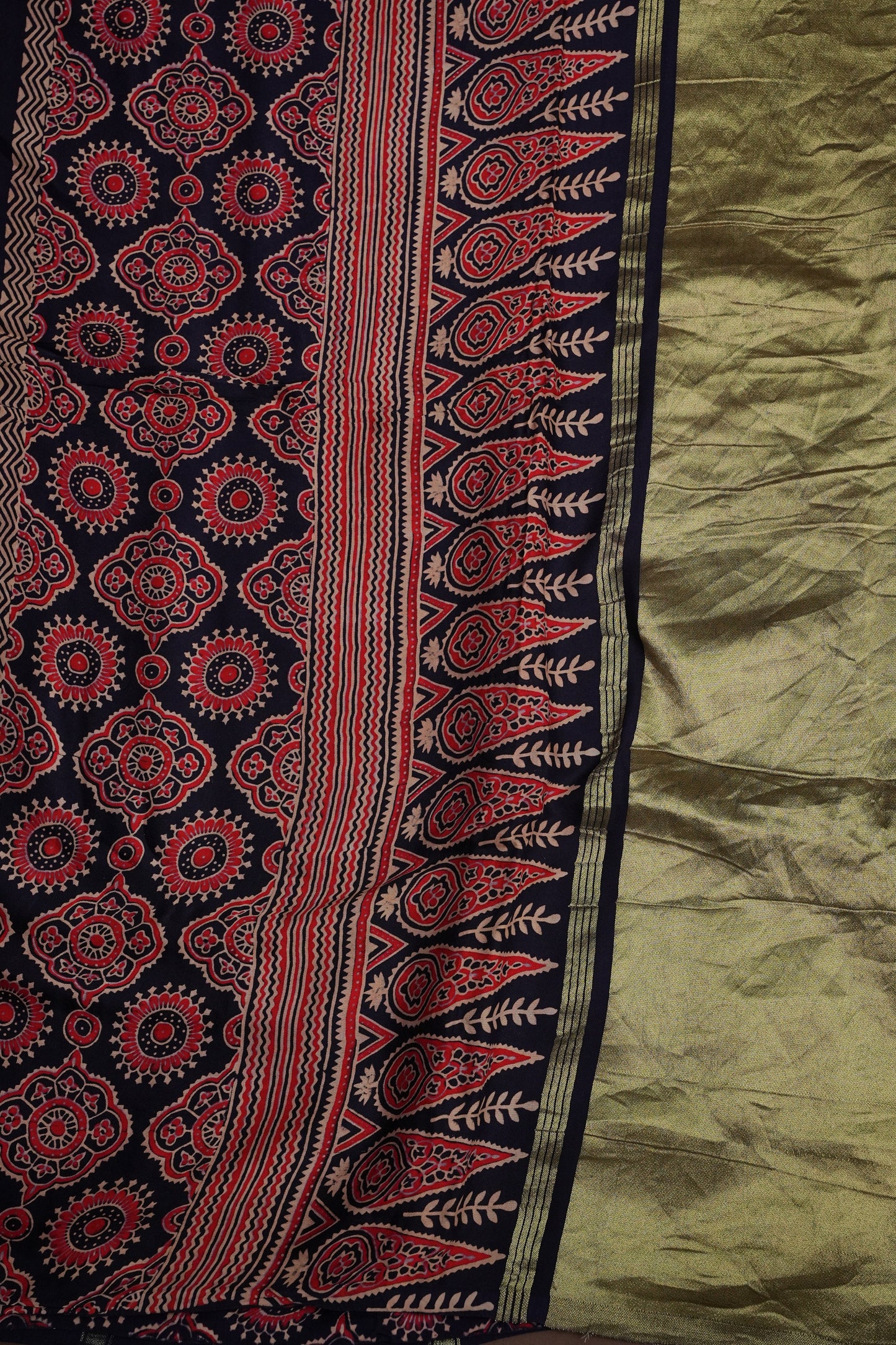 Bandhini Garchola Saree-Blue