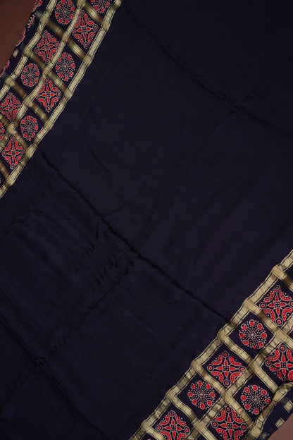 Bandhini Garchola Saree-Blue