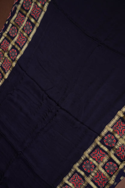 Bandhini Garchola Saree-Blue