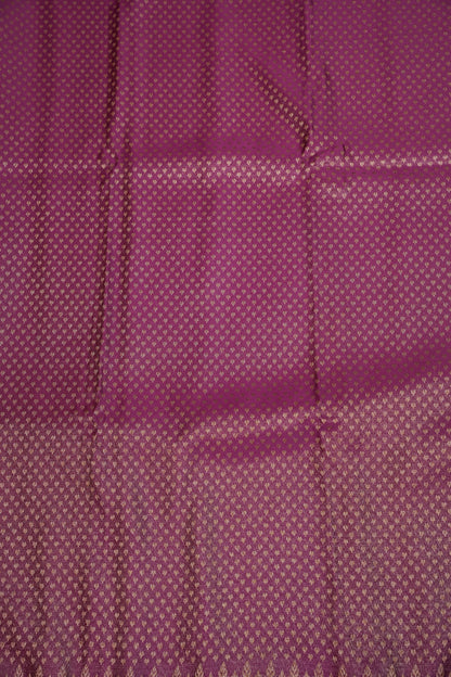 Satin Georgette Banarasi Saree with Antique Buttas & Border – Magenta