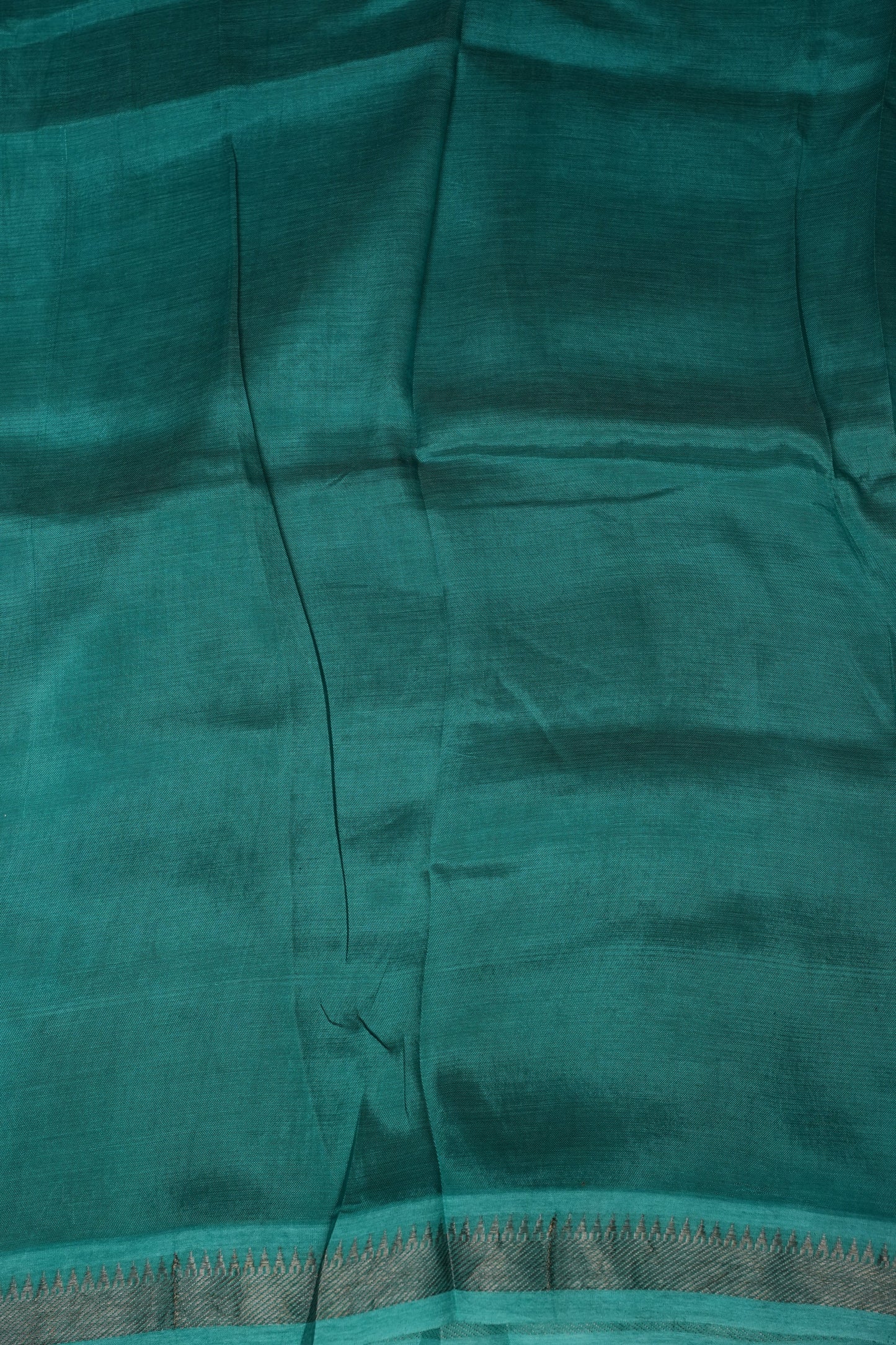 Mangalagiri Silk Shibori Tie & Dye Saree - Aqua Teal