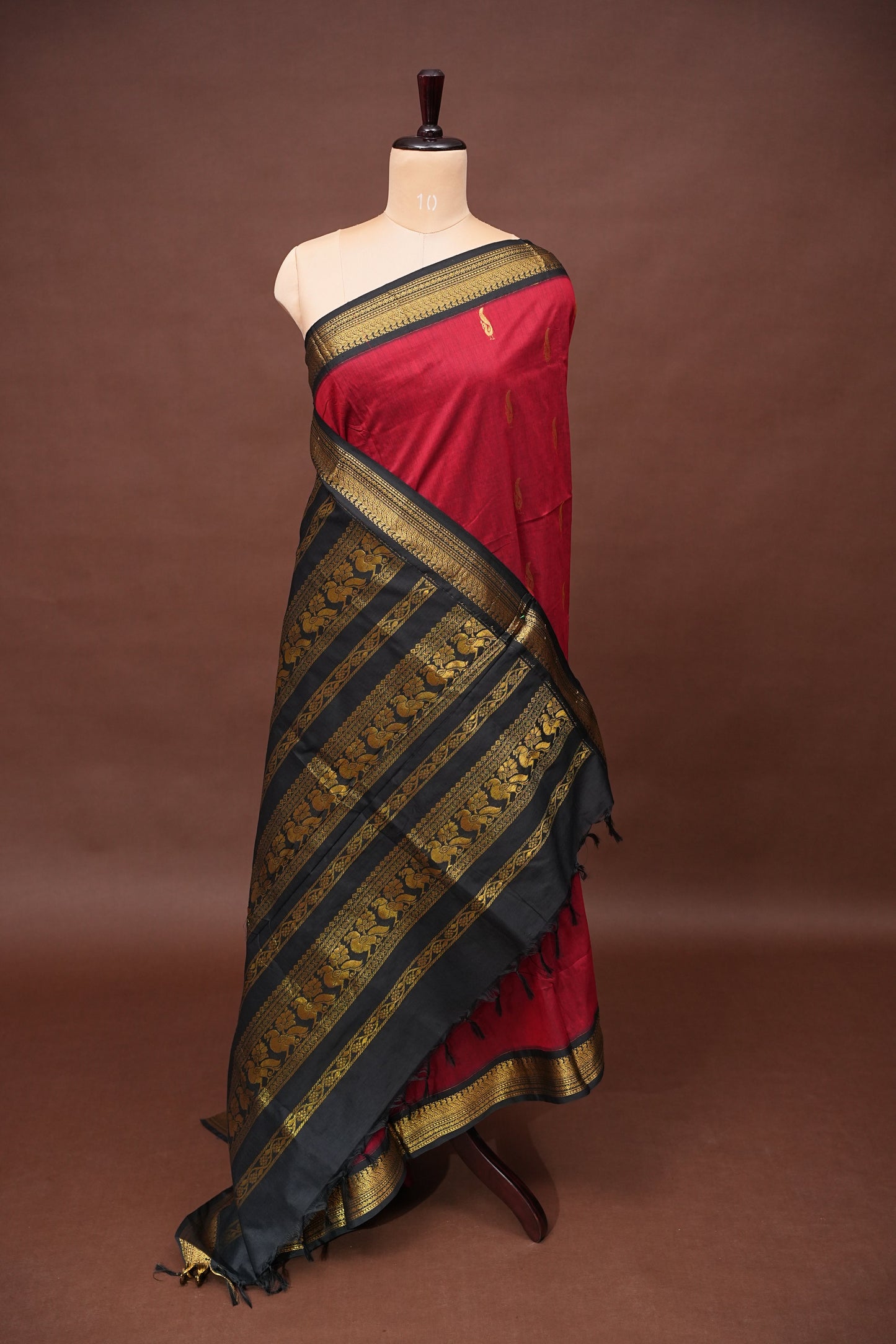 Kalyani Cotton Silk Saree - Red