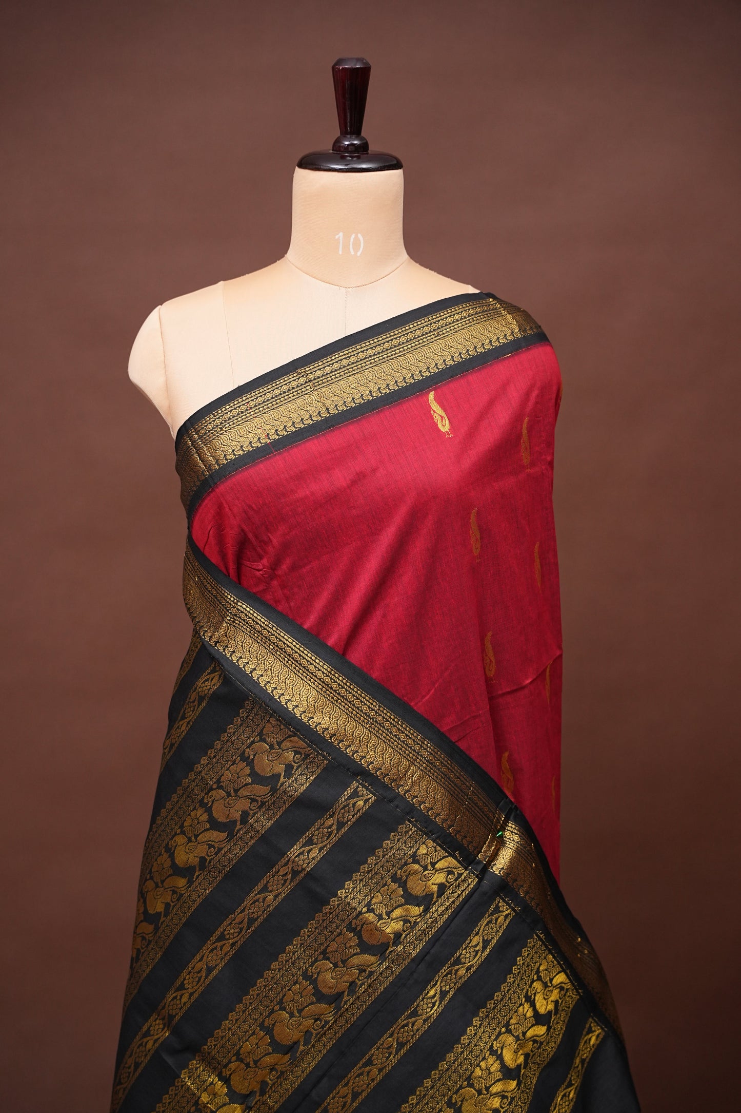 Kalyani Cotton Silk Saree - Red