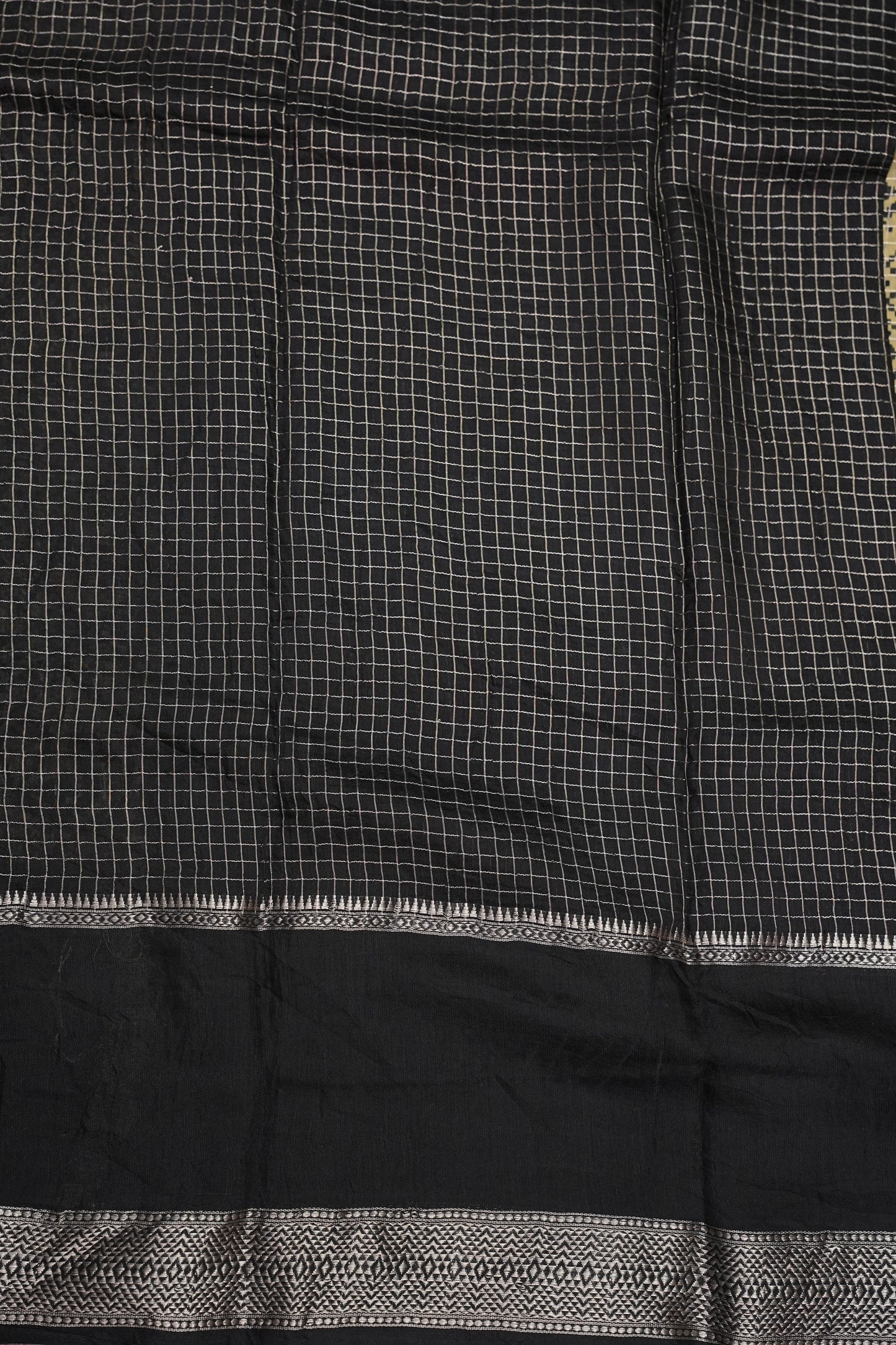 Crepe Silk Saree with Patola Prints - Lemon Yellow