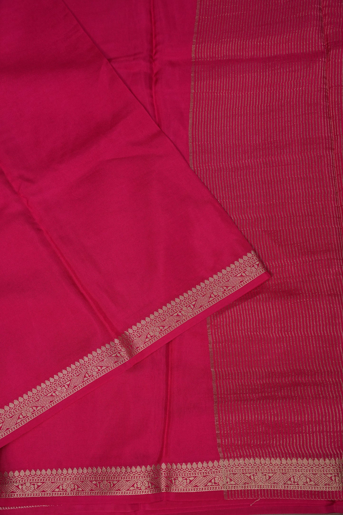 Pink Crepe Silk Saree with Embroidered Blouse
