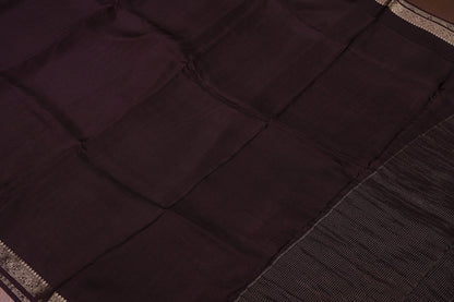 Crepe Silk Coffee Color with Embroidered Blouse