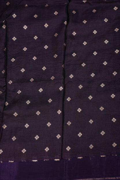 Crepe Silk Saree - Deep Purple