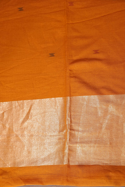 Soft Pure Cotton Saree - Mustard