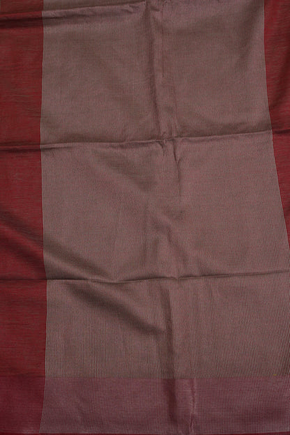 Pure Linen Saree with Tassles - Muted Olive Green & Olive