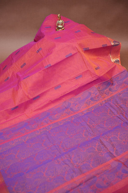 Chettinad Cotton Saree - Pink