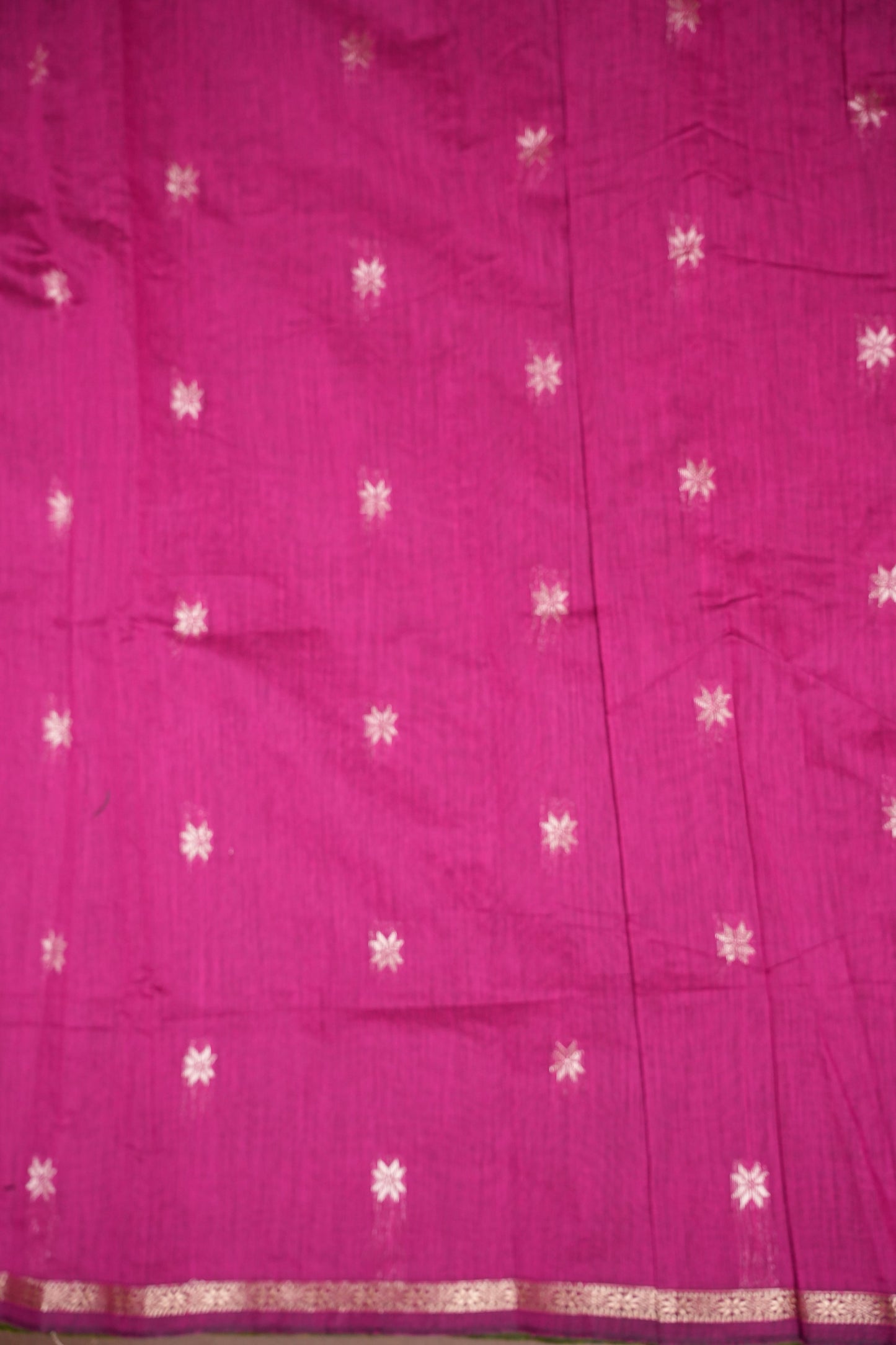 Maheshwari Silk Cotton Saree - Green