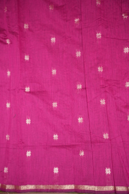 Maheshwari Silk Cotton Saree - Green
