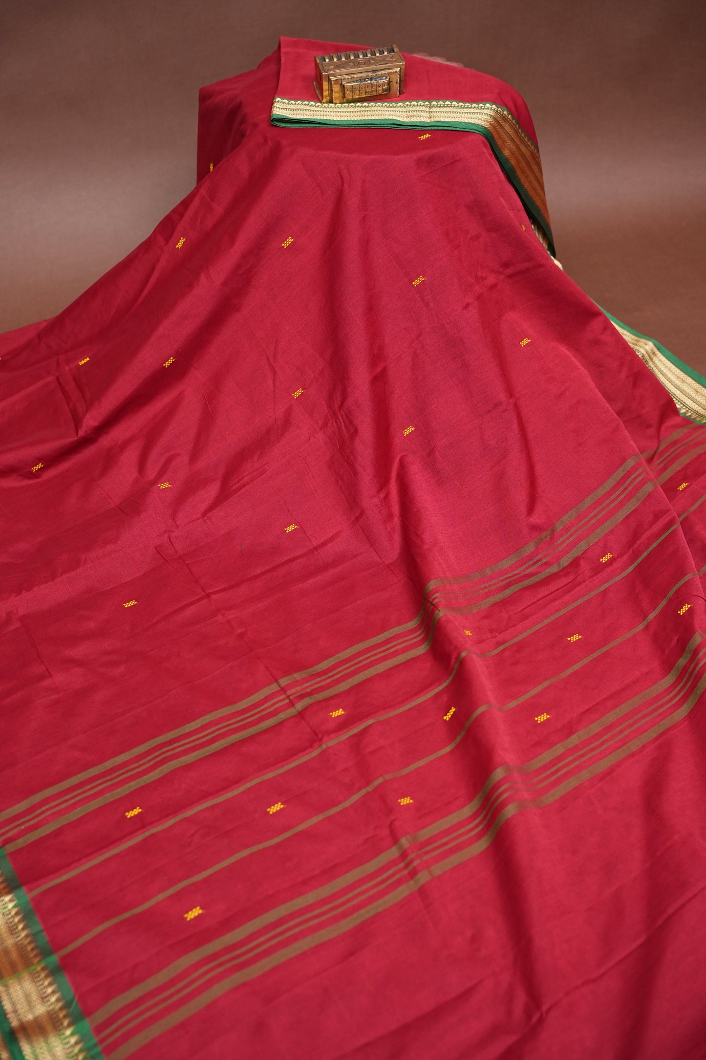 Soft Chettinad Cotton Saree - Red