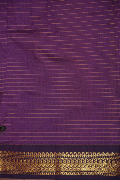 Checkered Kalyani Cotton Silk Saree - Red