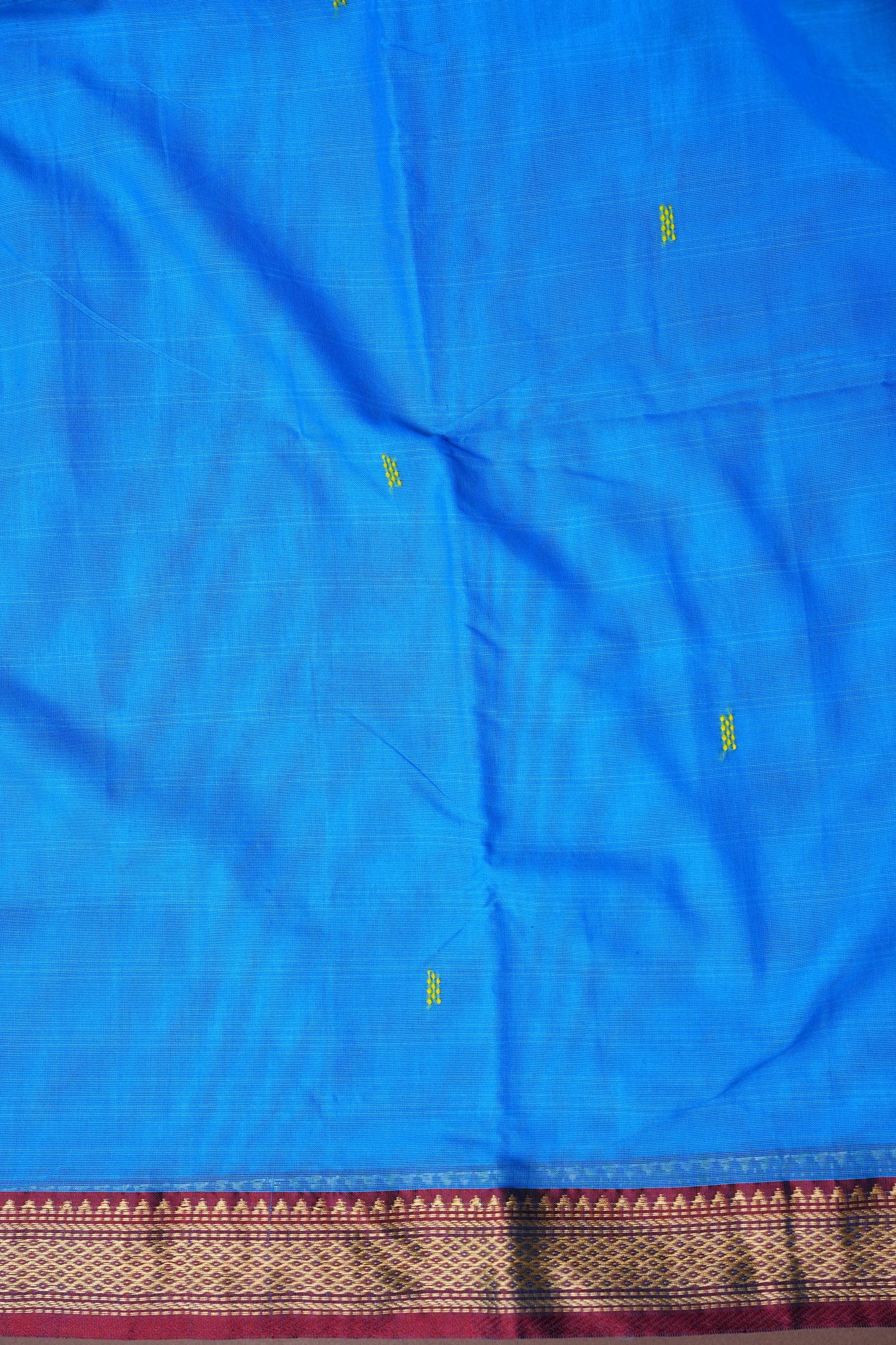 Soft Chettinad Cotton Saree - Blue