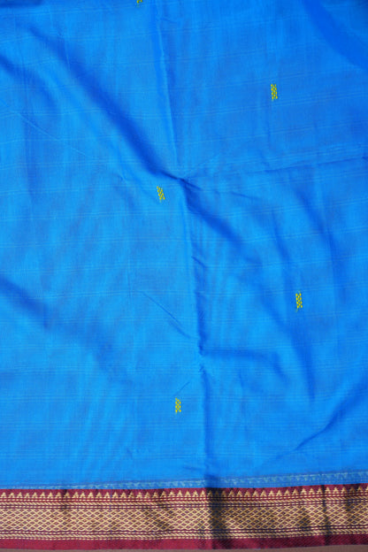 Soft Chettinad Cotton Saree - Blue