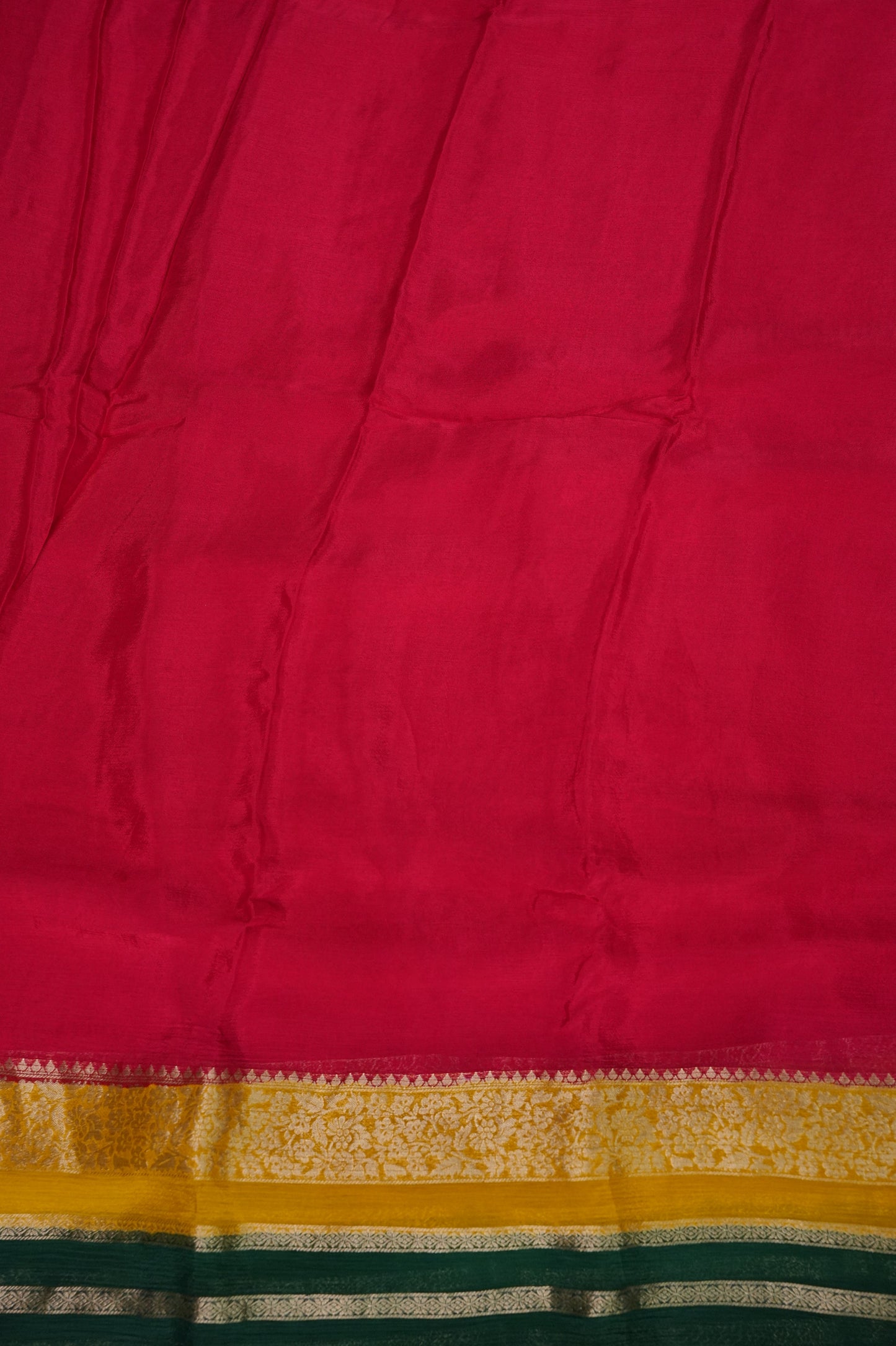 Georgette Crepe Sarees - Rani Pink
