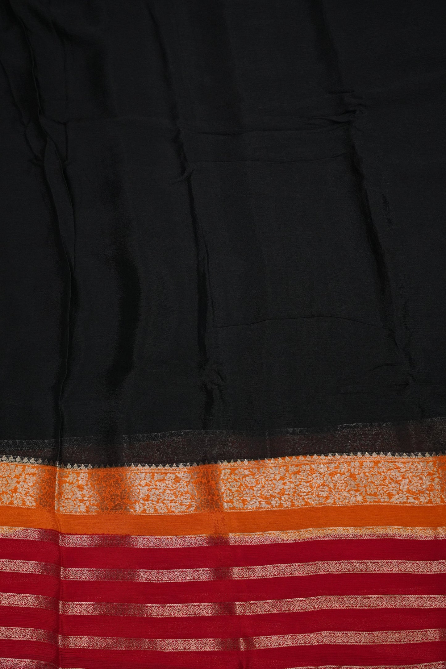 Georgette Crepe Sarees - Black