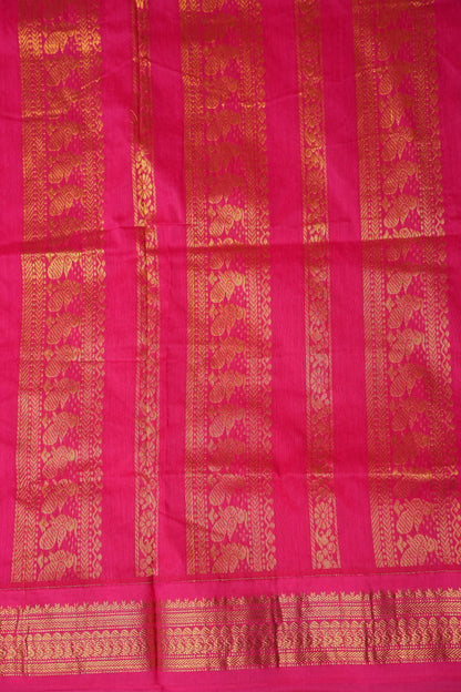 Kalyani Cotton Silk Saree - Yellow and Pink