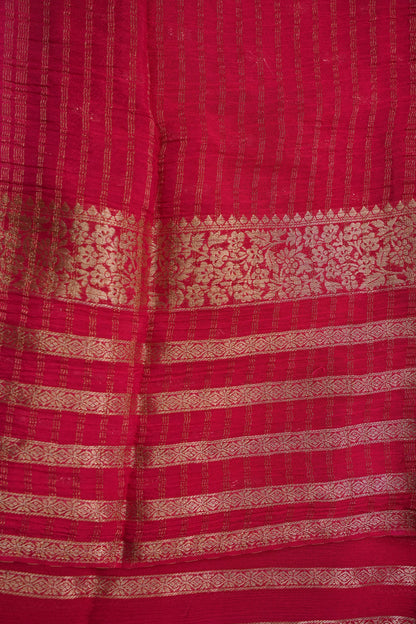 Georgette Crepe Sarees - Deep Brinjal Purple