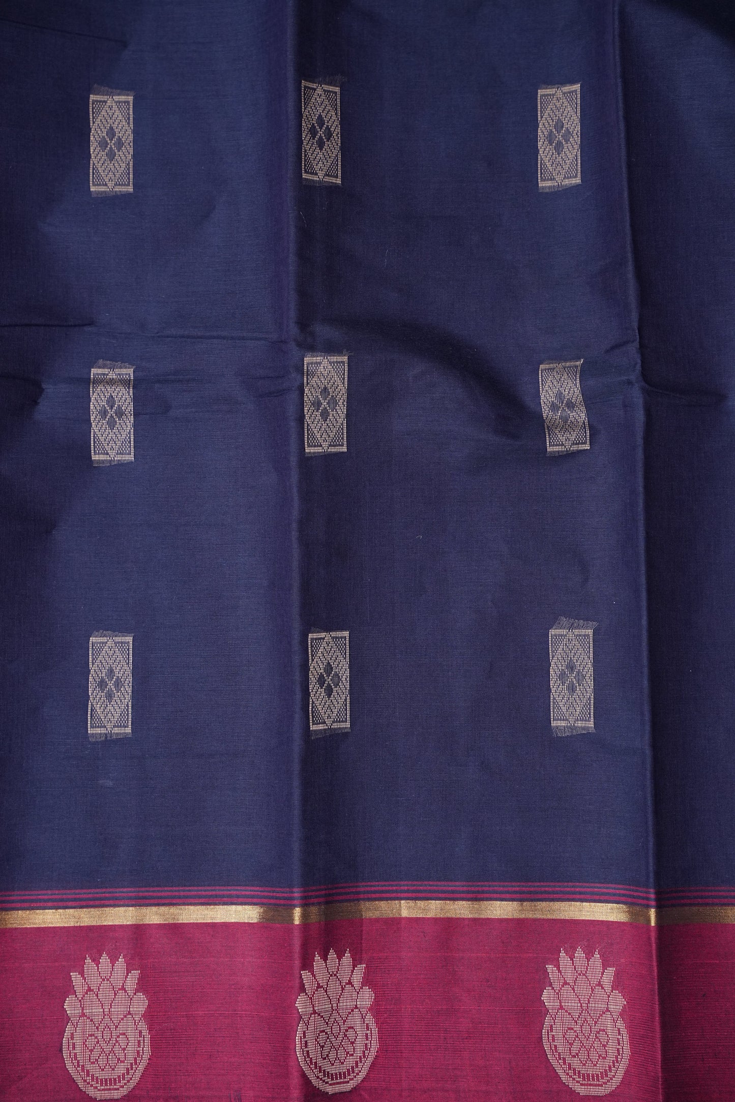 Chettinad Cotton Saree - Blue