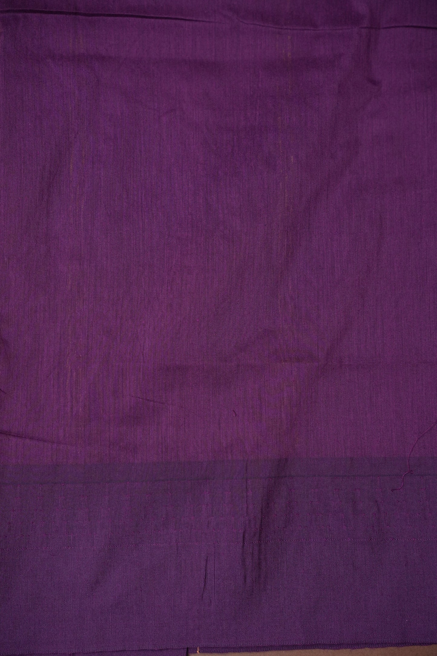 Temple Border Silk Cotton Saree - Peach and Purple