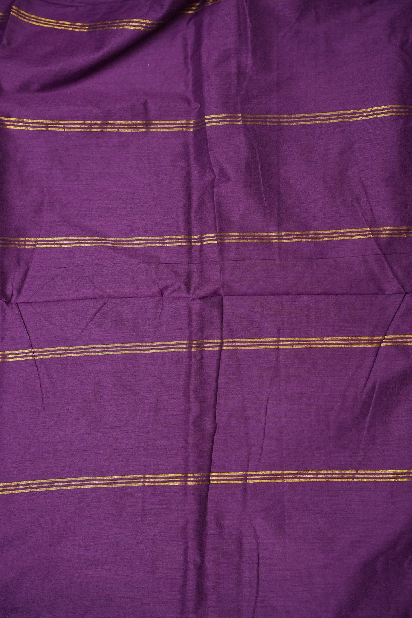 Temple Border Silk Cotton Saree - Green and Purple