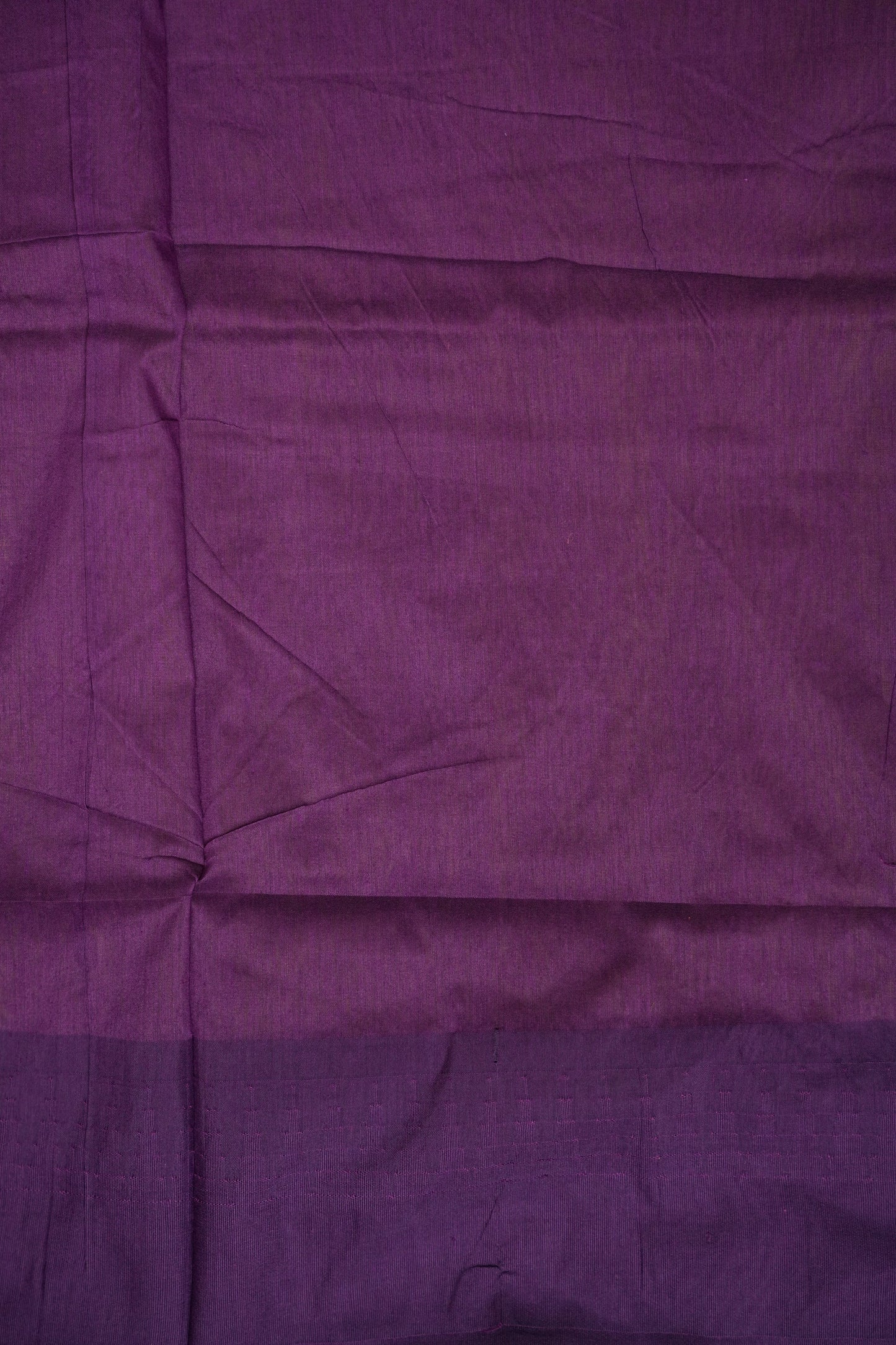 Temple Border Silk Cotton Saree - Green and Purple
