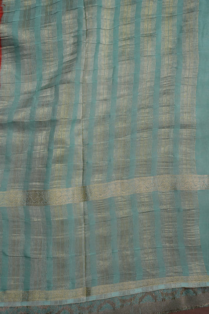 Crepe Silk Saree - Red