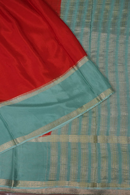 Crepe Silk Saree - Red
