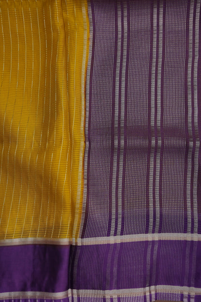 Crepe Silk Saree - Mustard