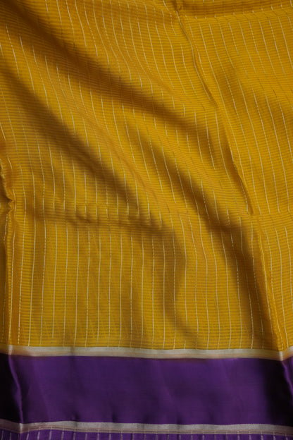 Crepe Silk Saree - Mustard