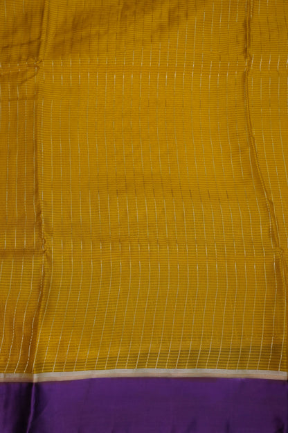 Crepe Silk Saree - Mustard