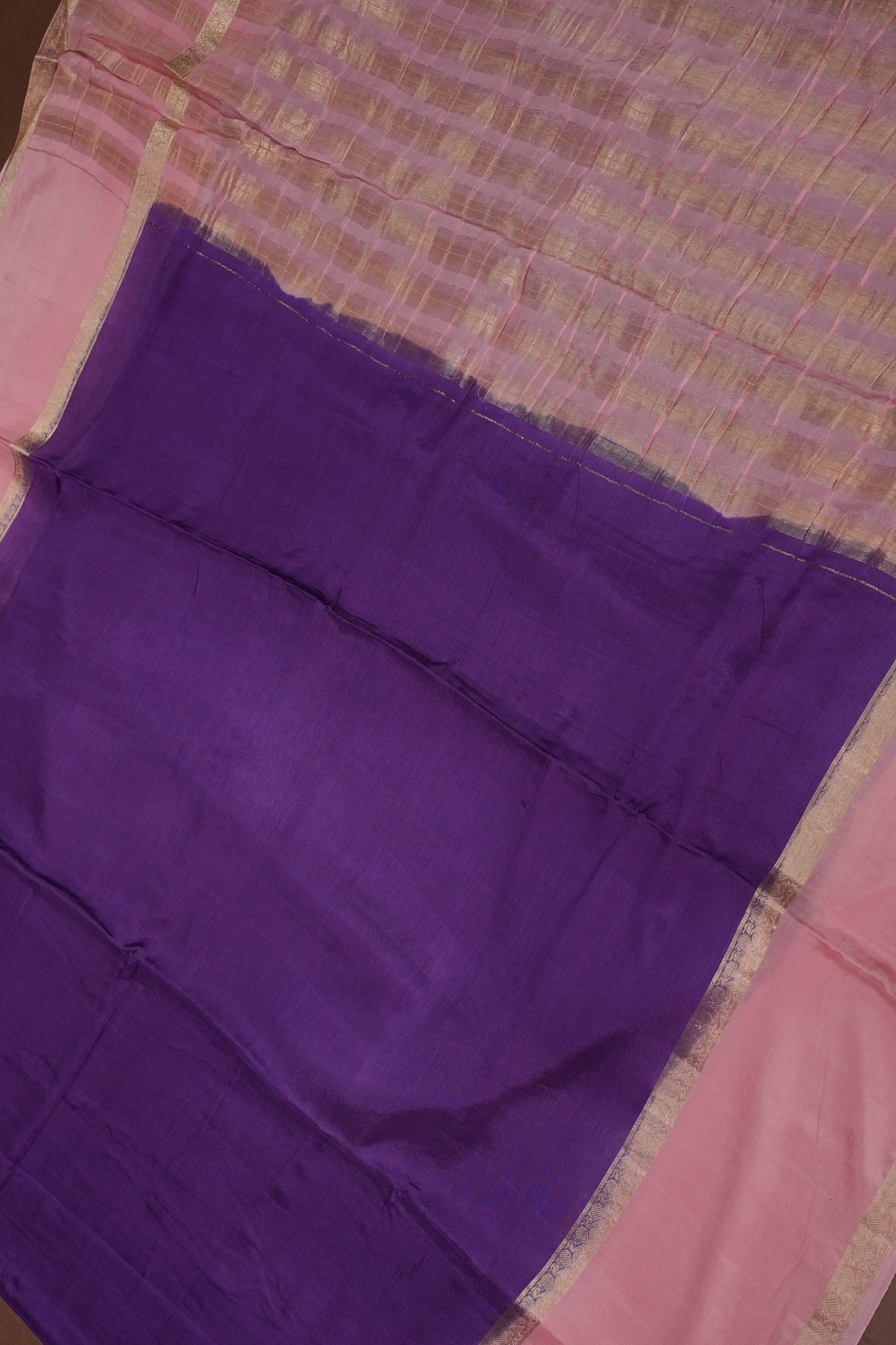 Crepe Silk Saree - Royal Purple