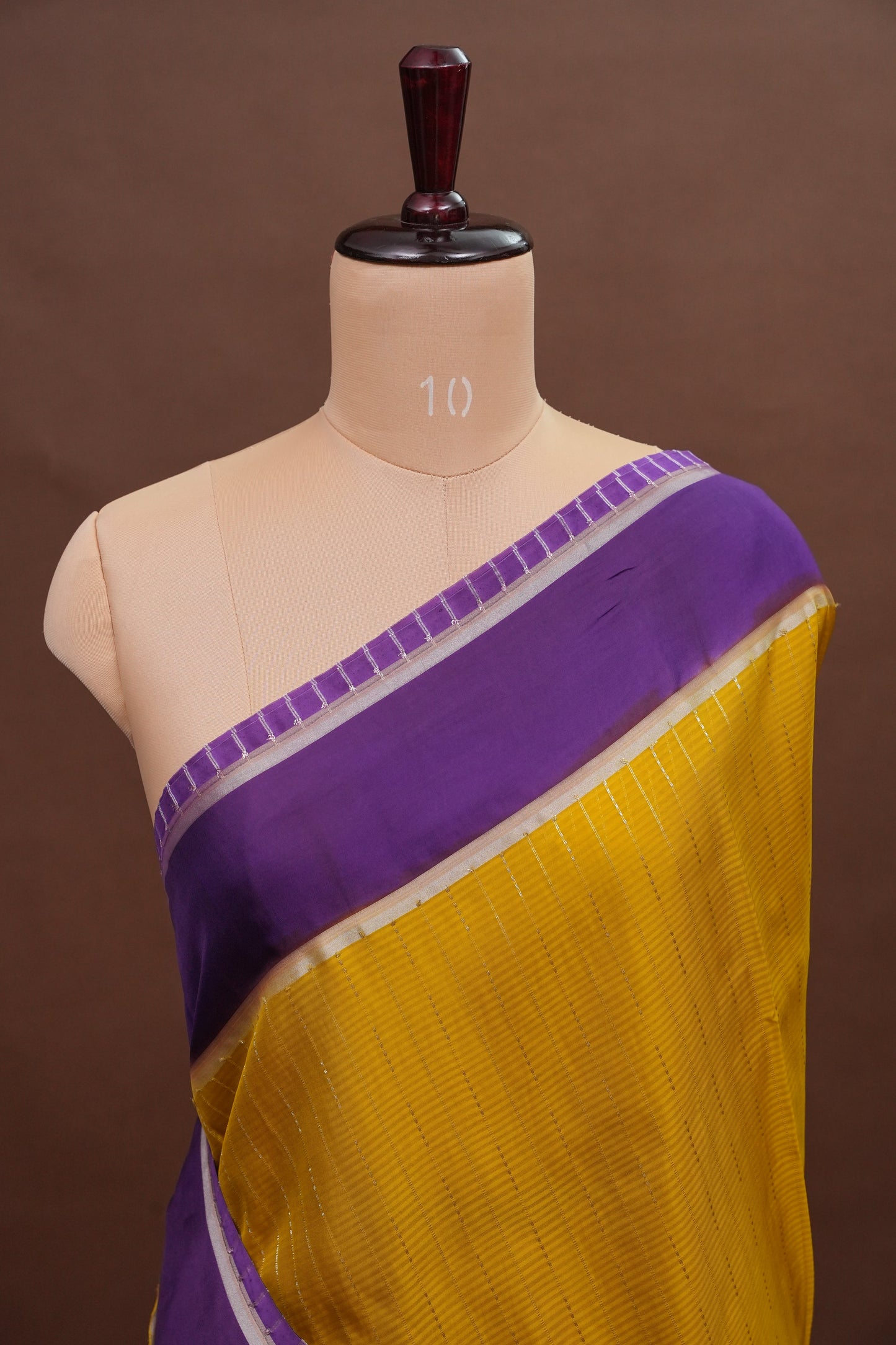 Crepe Silk Saree - Mustard