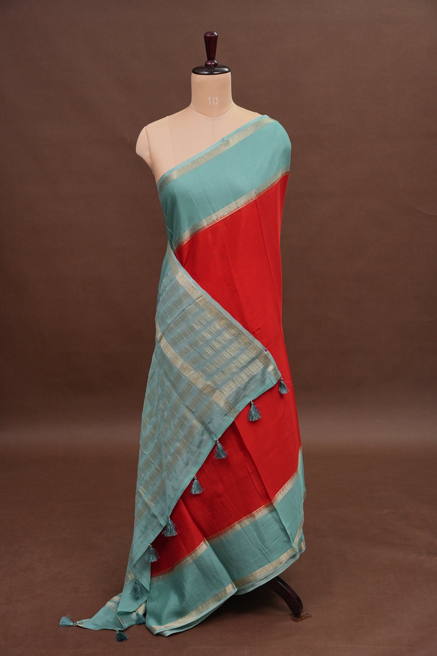 Crepe Silk Saree - Red