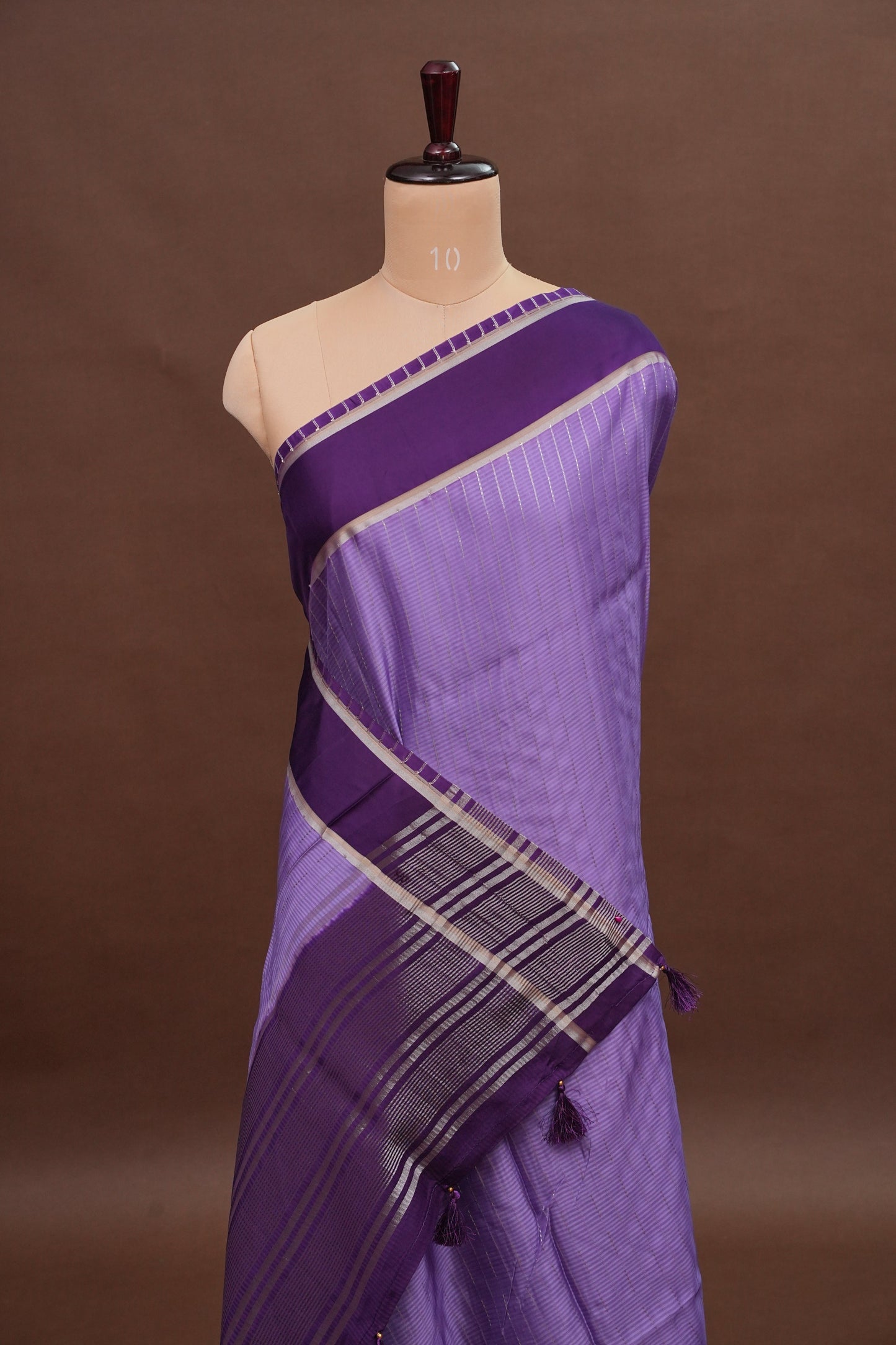 Crepe Silk Saree - Lavender