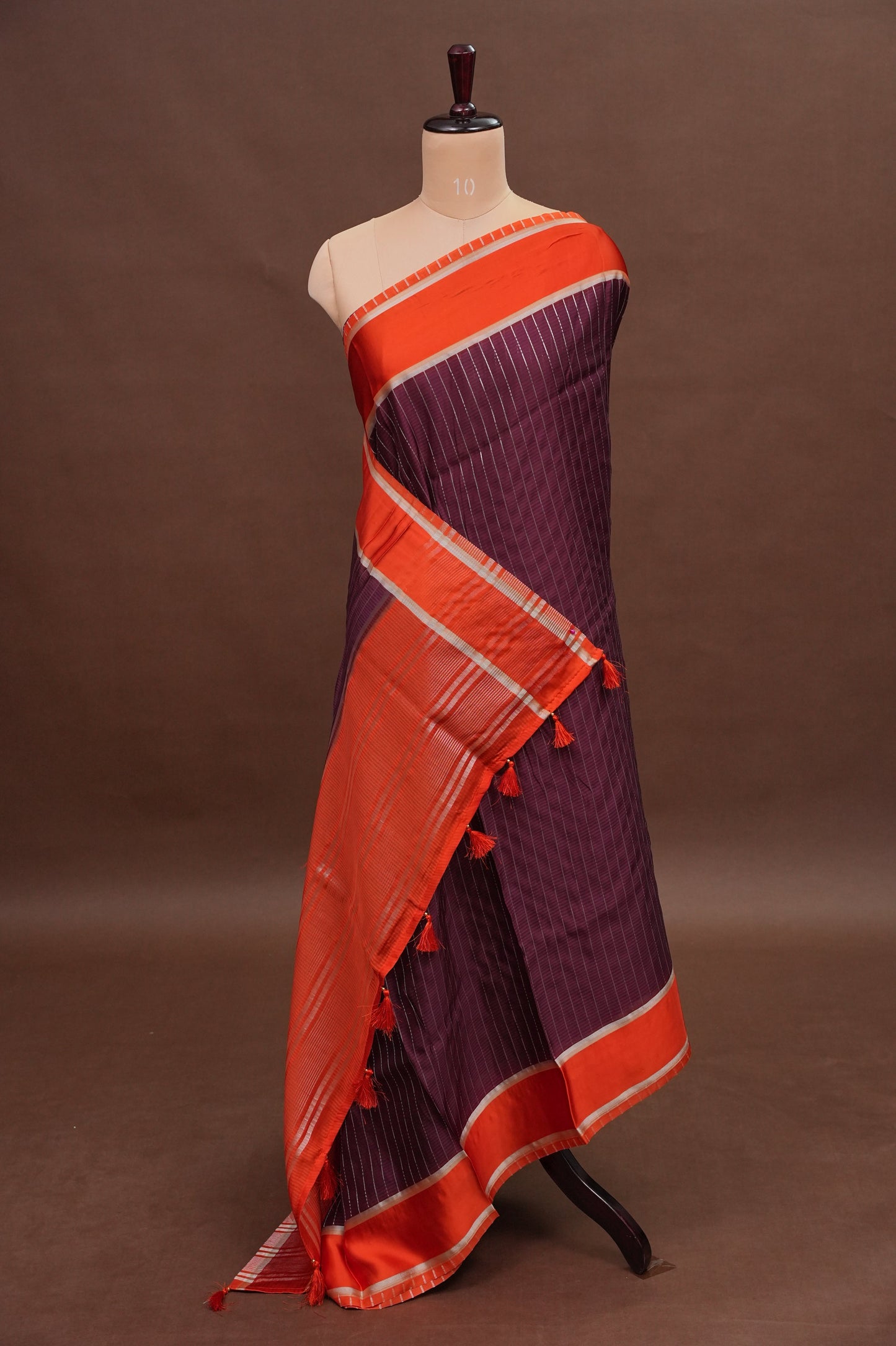 Crepe Silk Saree - Maroon