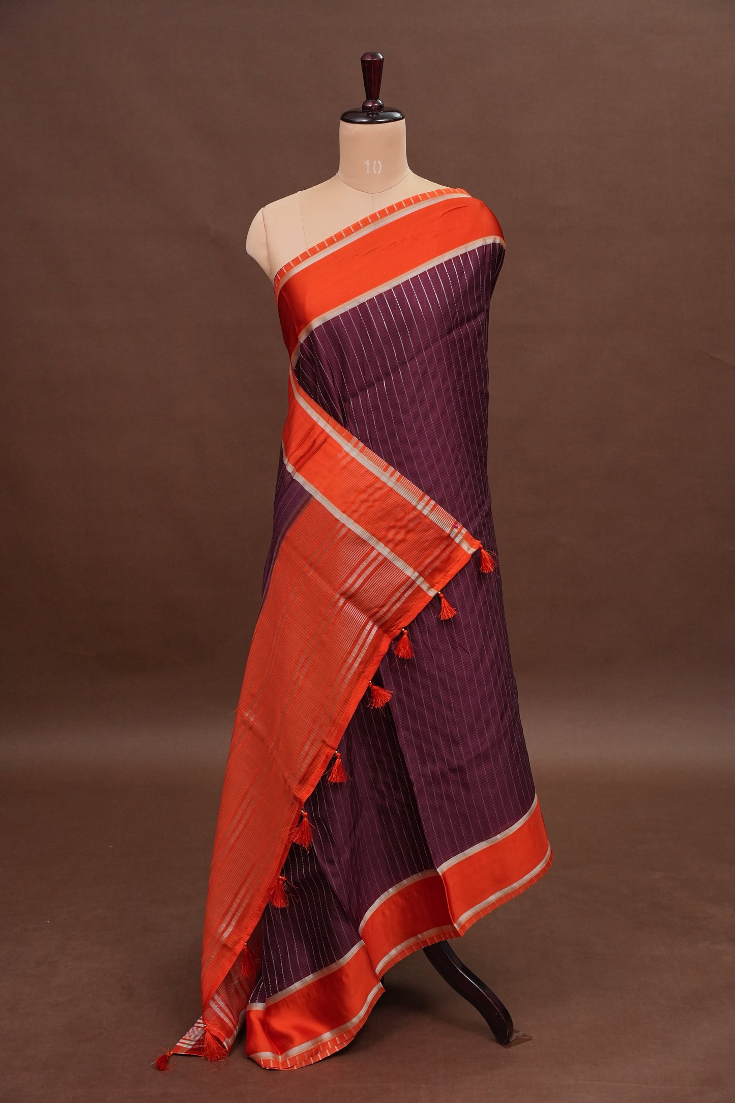 Crepe Silk Saree - Maroon