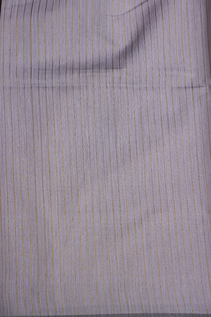 Tissued Silk Cotton Saree - Grey and Gold