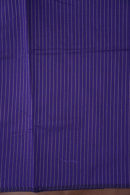 Tissued Silk Cotton Saree - Blue and Silver