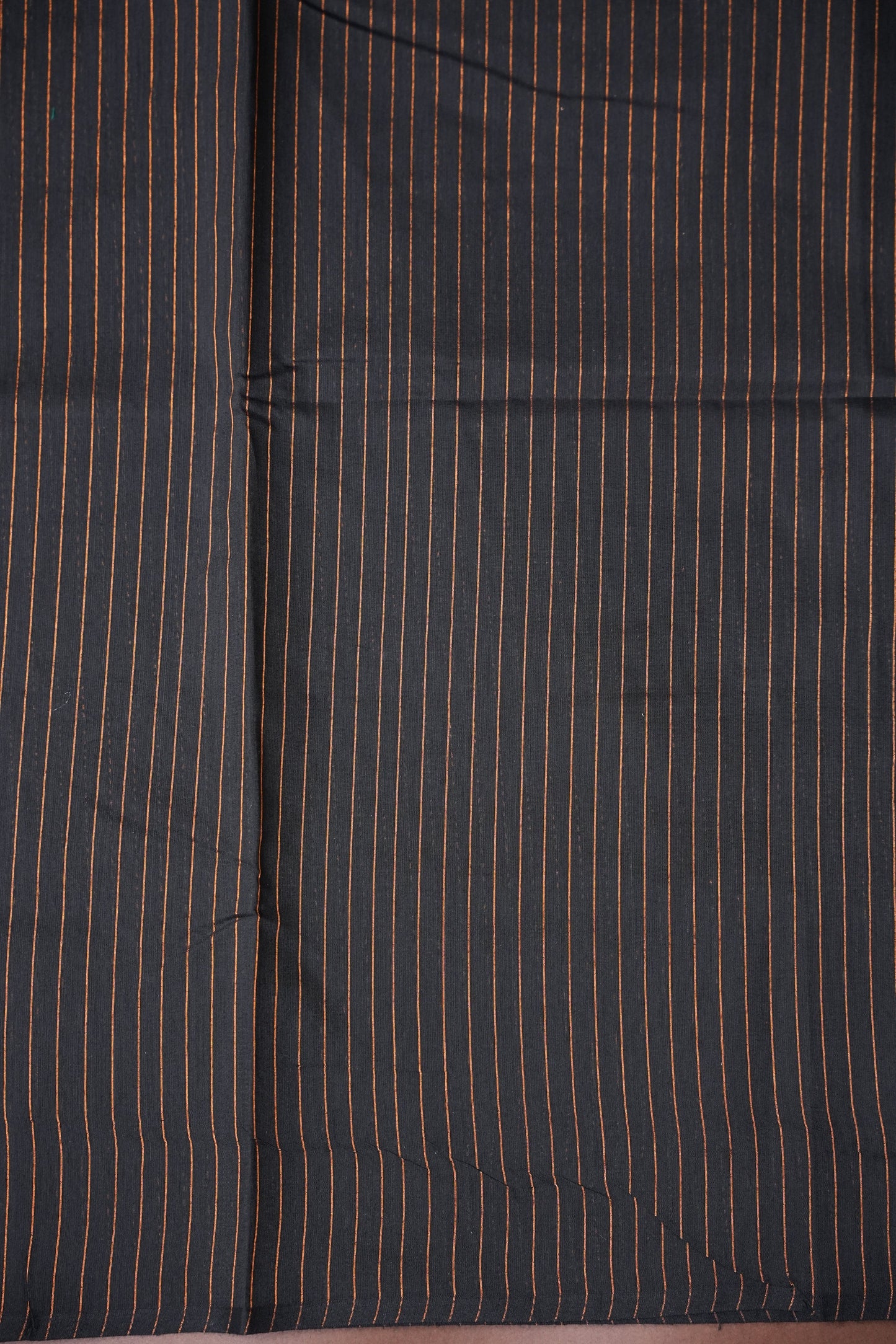 Tissued Silk Cotton Saree - Black and Copper