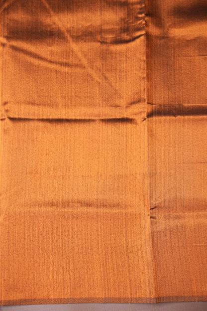 Tissued Silk Cotton Saree - Black and Copper