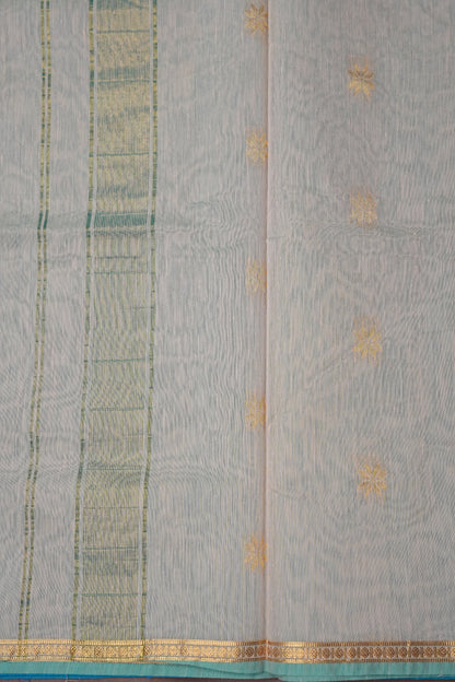 Maheshwari Silk Cotton Saree - Blue
