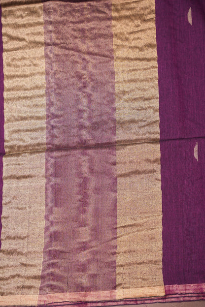 Soft Pure Cotton Saree - Wine
