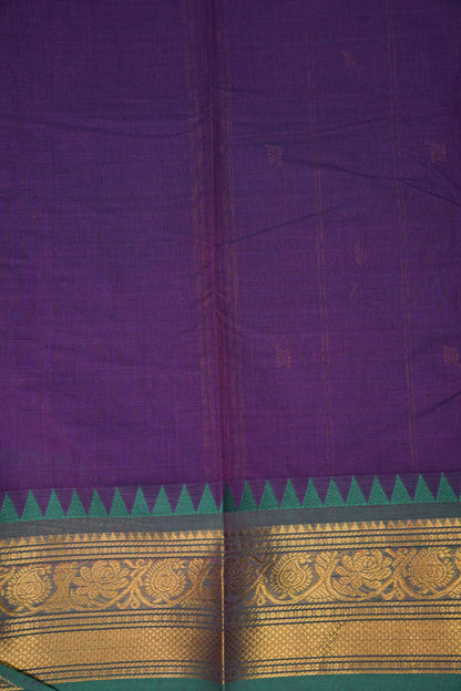 Kanchi Cotton Sarees - Purple & Blue