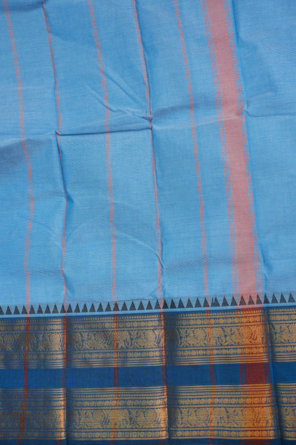 Kanchi Cotton Sarees - Baby Blue