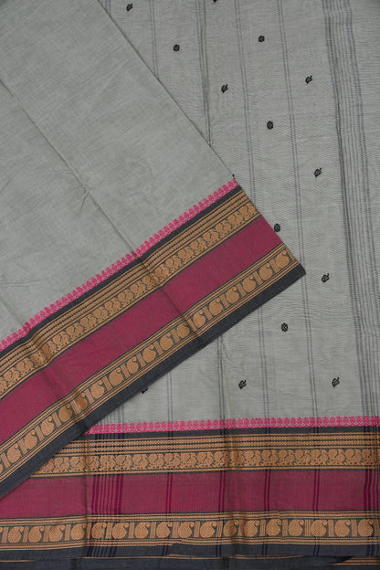Kanchi Cotton Sarees - Grey