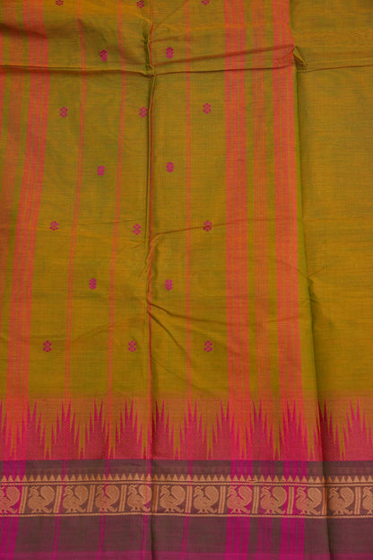 Kanchi Cotton Sarees - Mustard Yellow