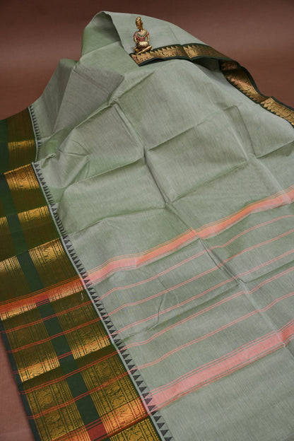 Kanchi Cotton Sarees - Grey